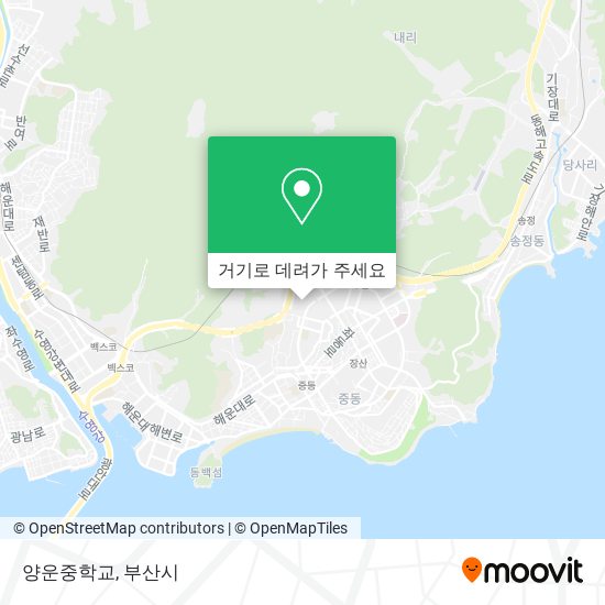 양운중학교 지도