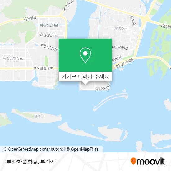 부산한솔학교 지도