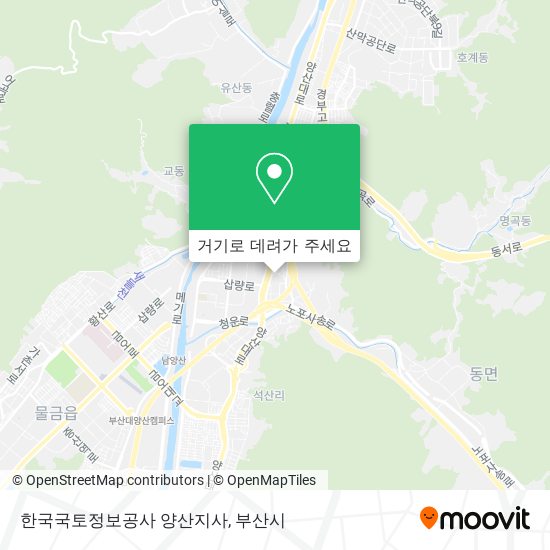 한국국토정보공사 양산지사 지도