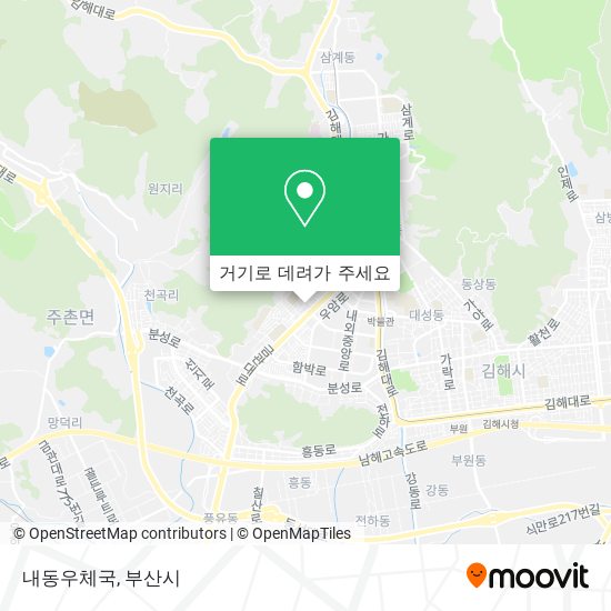 내동우체국 지도