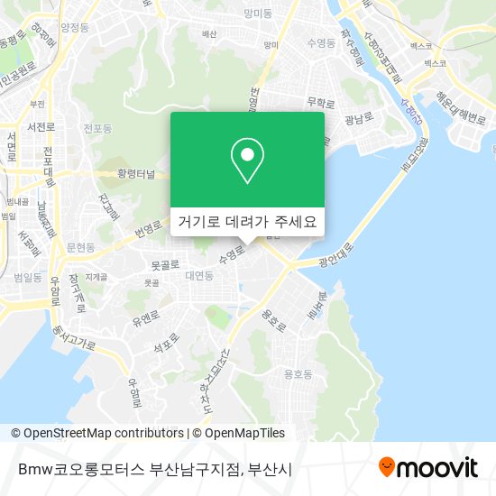 Bmw코오롱모터스 부산남구지점 지도