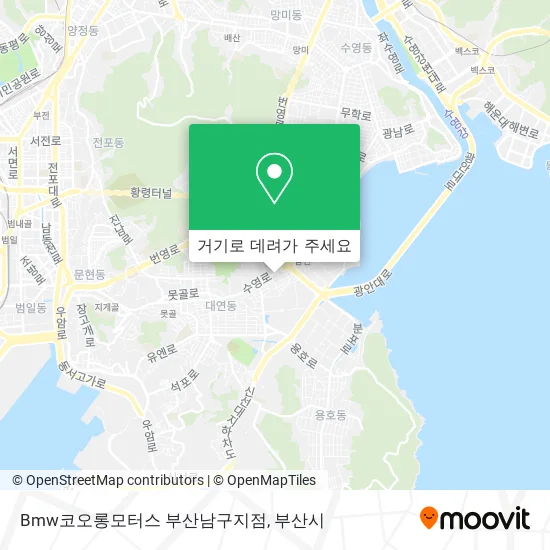 Bmw코오롱모터스 부산남구지점 지도