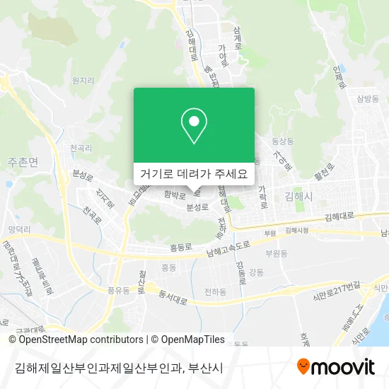 김해제일산부인과제일산부인과 지도