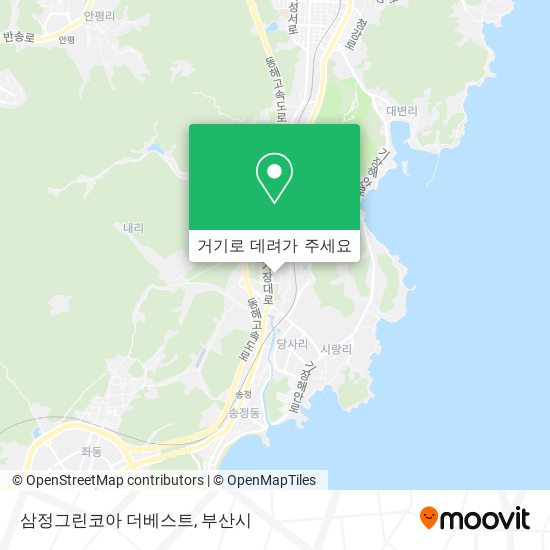 삼정그린코아 더베스트 지도