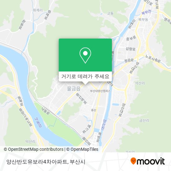 양산반도유보라4차아파트 지도