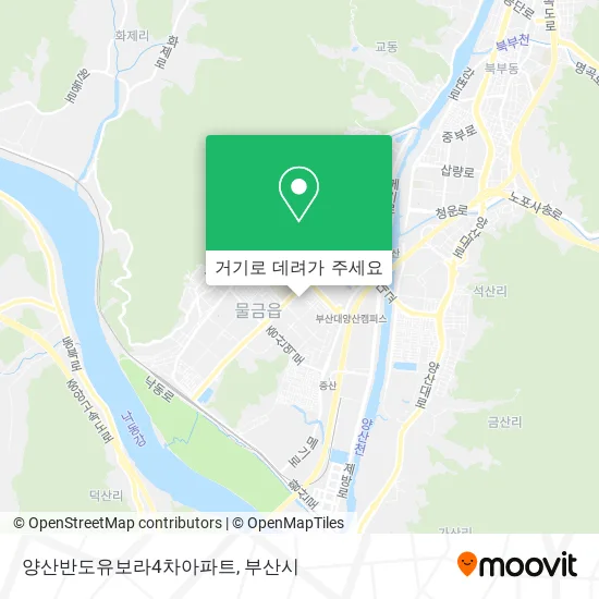 양산반도유보라4차아파트 지도