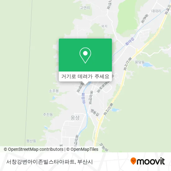 서창강변아이존빌스타아파트 지도