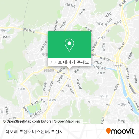 쉐보레 부산서비스센터 지도