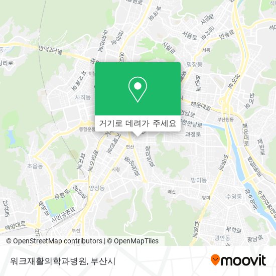 워크재활의학과병원 지도