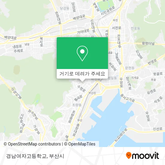 경남여자고등학교 지도