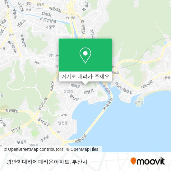 광안현대하에페리온아파트 지도