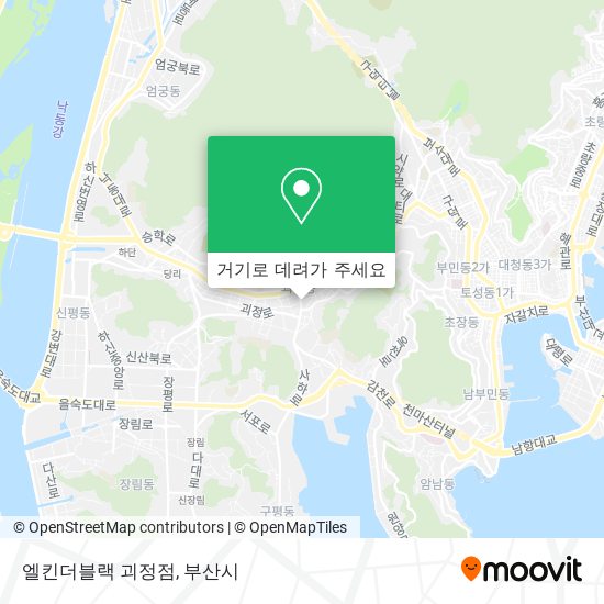 엘킨더블랙 괴정점 지도