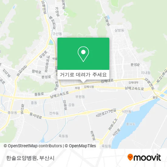 한솔요양병원 지도