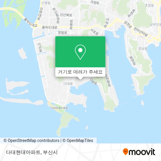다대현대아파트 지도
