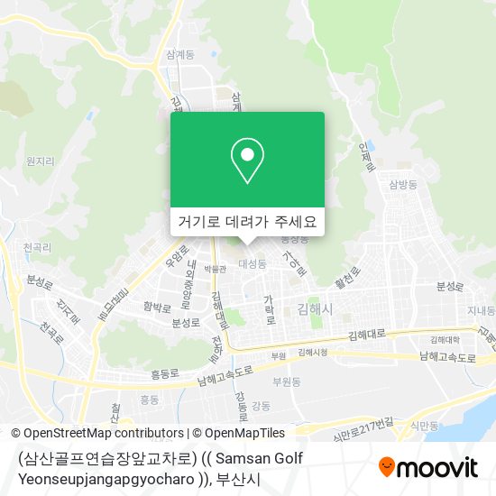 (삼산골프연습장앞교차로) (( Samsan Golf Yeonseupjangapgyocharo )) 지도