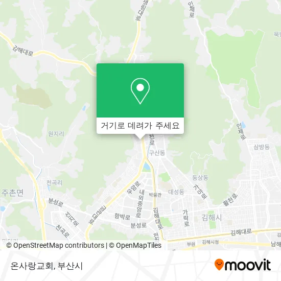 온사랑교회 지도