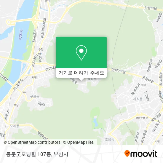 동문굿모닝힐 107동 지도