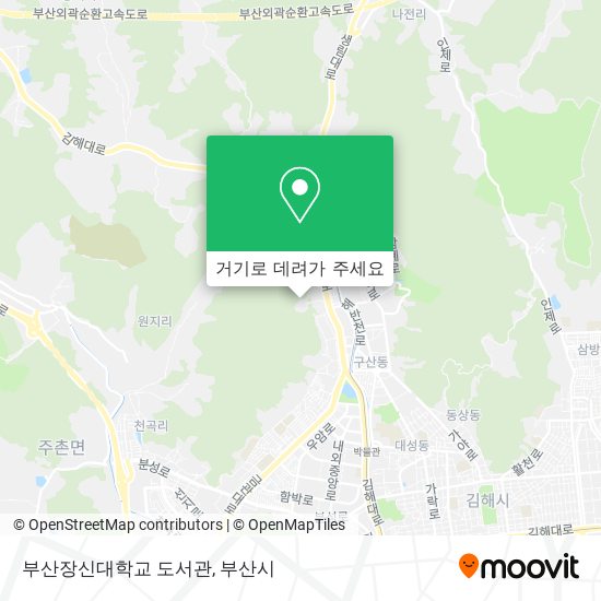 부산장신대학교 도서관 지도