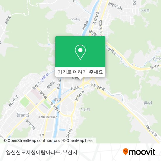 양산신도시청어람아파트 지도