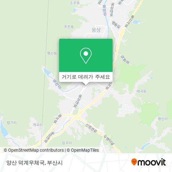 양산 덕계우체국 지도