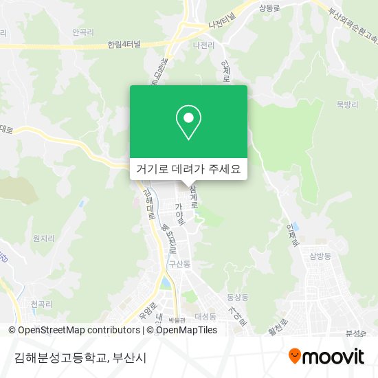 김해분성고등학교 지도