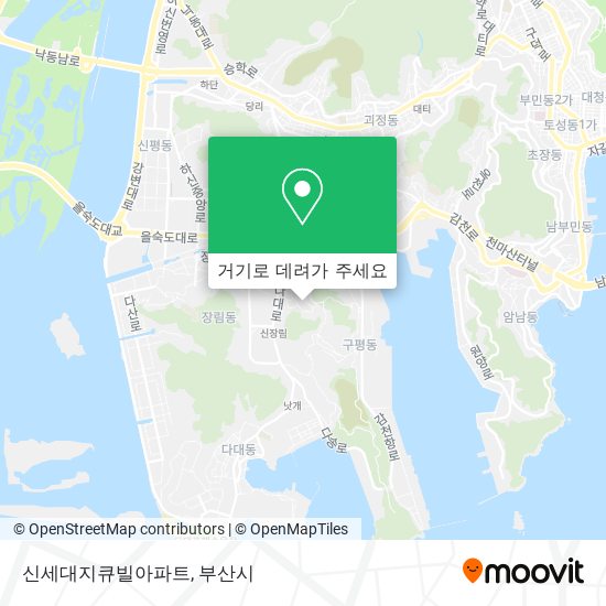 신세대지큐빌아파트 지도