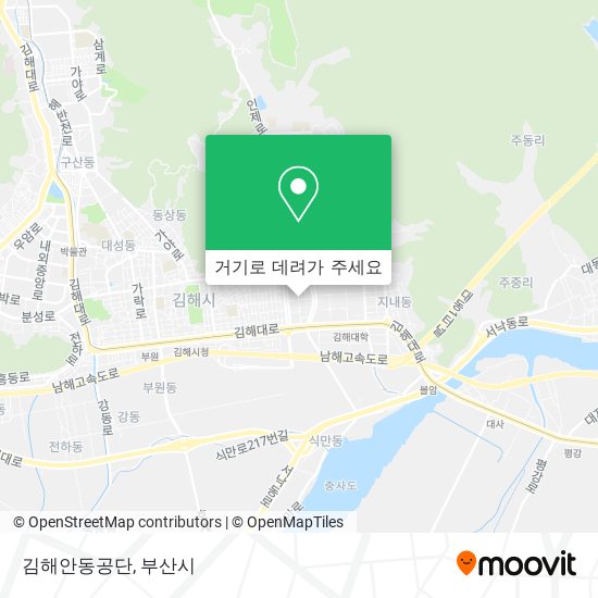 김해안동공단 지도