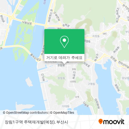 장림1구역 주택재개발(예정) 지도