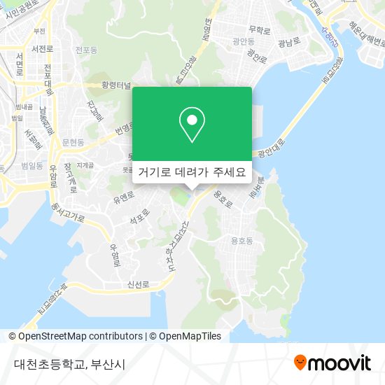 대천초등학교 지도