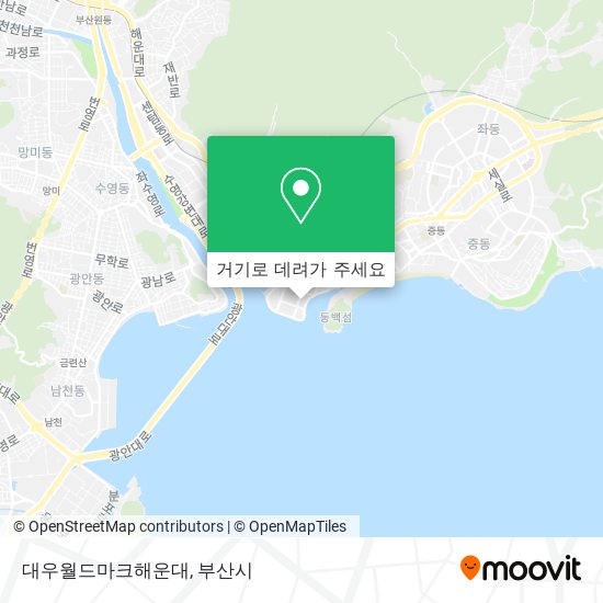 대우월드마크해운대 지도