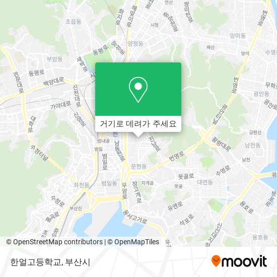 한얼고등학교 지도