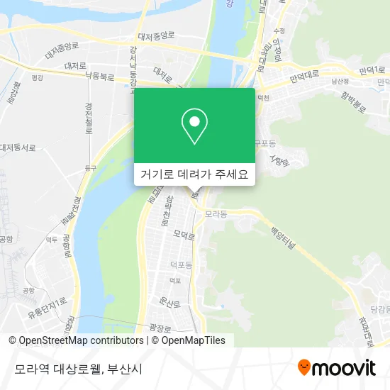 모라역 대상로웰 지도