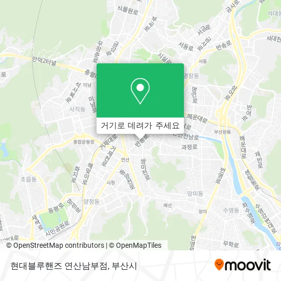 현대블루핸즈 연산남부점 지도