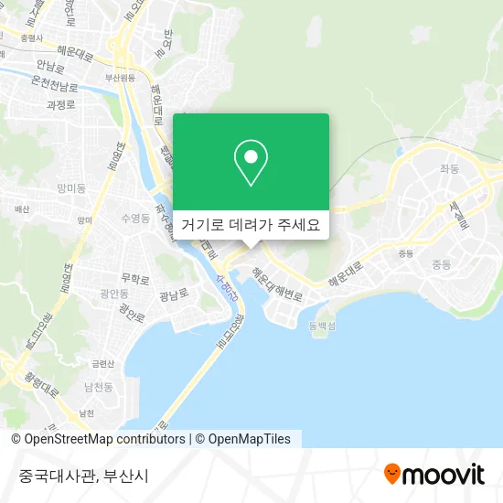 중국대사관 지도