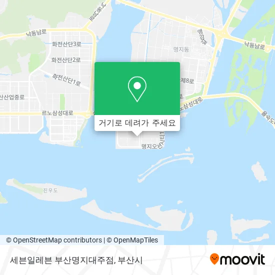 세븐일레븐 부산명지대주점 지도