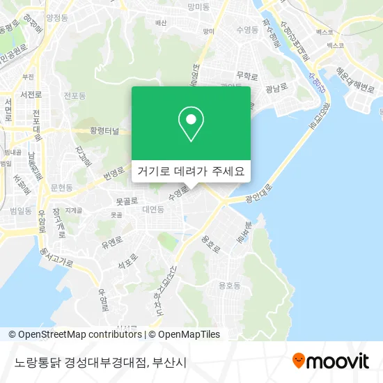 노랑통닭 경성대부경대점 지도