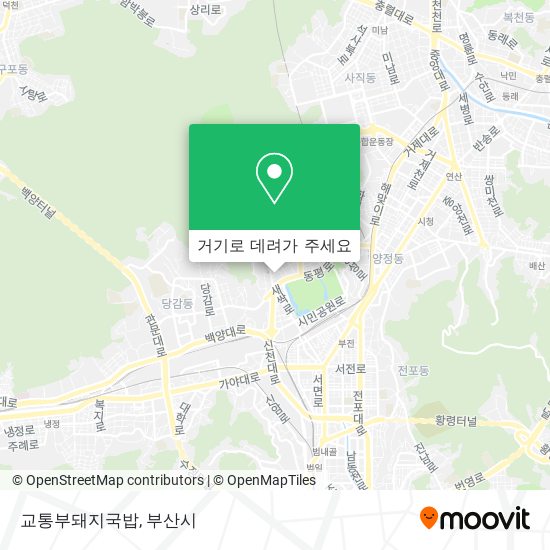 교통부돼지국밥 지도