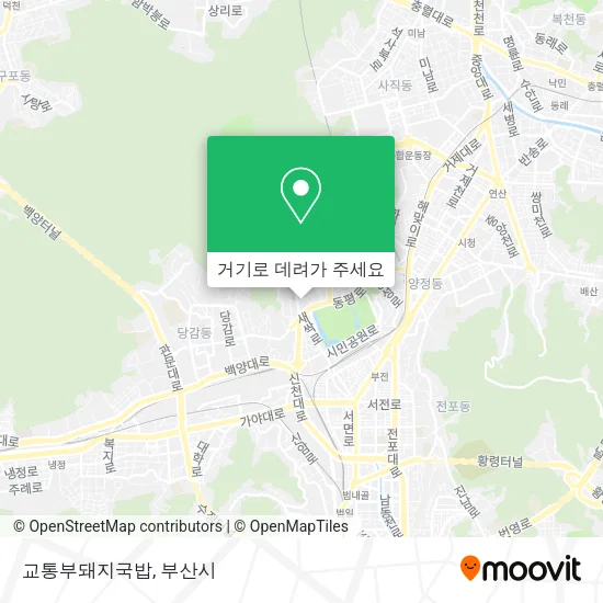교통부돼지국밥 지도