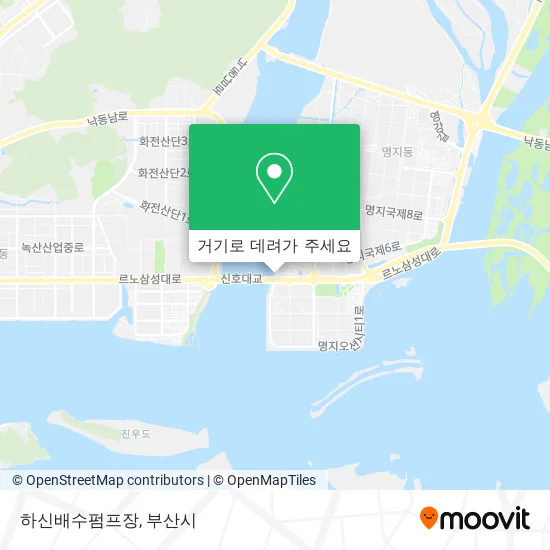 하신배수펌프장 지도