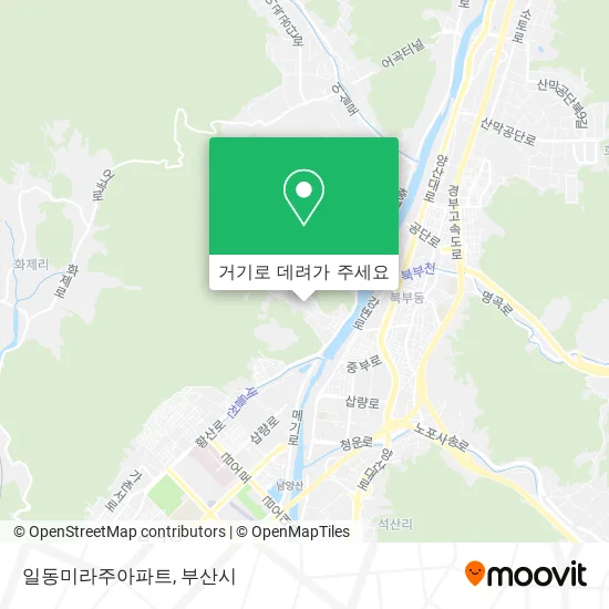 일동미라주아파트 지도