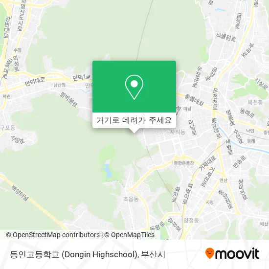 동인고등학교 (Dongin Highschool) 지도