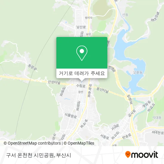 구서 온천천 시민공원 지도