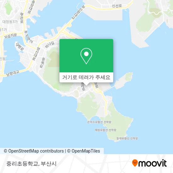 중리초등학교 지도