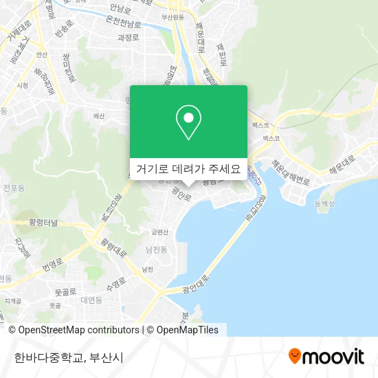 한바다중학교 지도