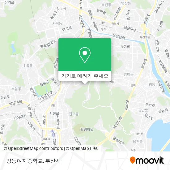양동여자중학교 지도
