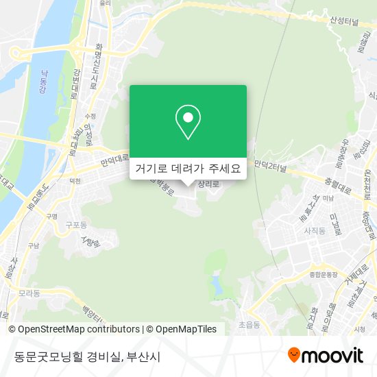 동문굿모닝힐 경비실 지도