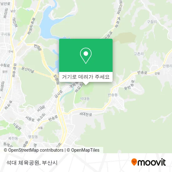 석대 체육공원 지도