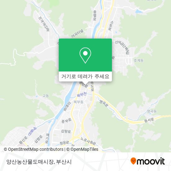 양산농산물도매시장 지도