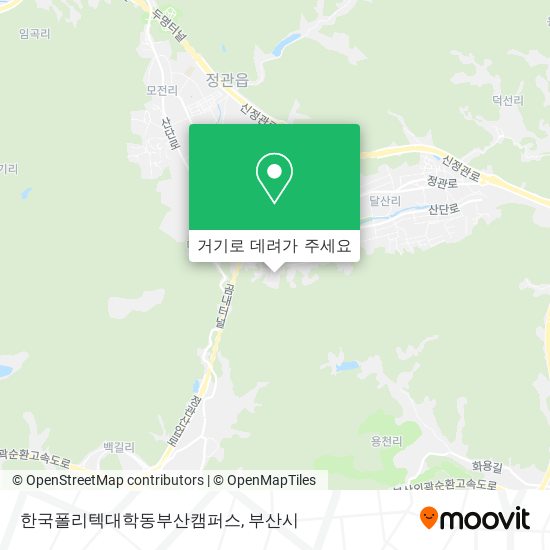 한국폴리텍대학동부산캠퍼스 지도