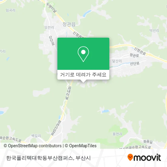 한국폴리텍대학동부산캠퍼스 지도